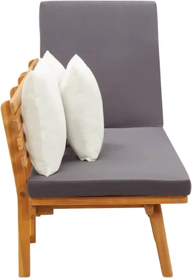 Alt view image 6 of 12 - vidaXL Day Bed 78.7"x25.6" Solid Acacia Wood