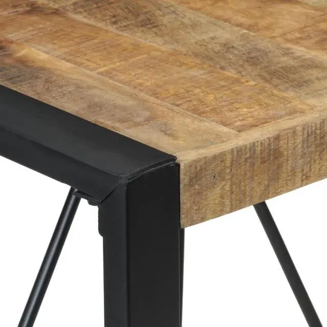 Alt view image 4 of 13 - vidaXL Dining Table 31.5"x31.5"x29.5" Rough Mango Wood