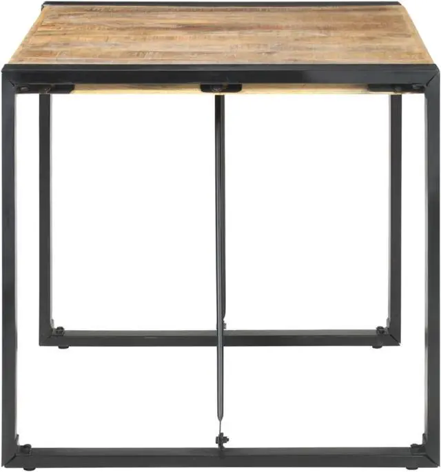 Alt view image 3 of 13 - vidaXL Dining Table 31.5"x31.5"x29.5" Rough Mango Wood