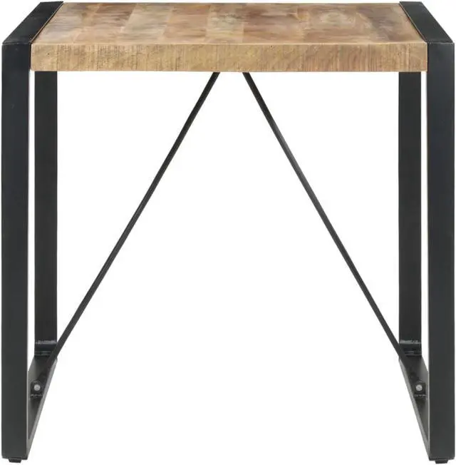 Alt view image 2 of 13 - vidaXL Dining Table 31.5"x31.5"x29.5" Rough Mango Wood