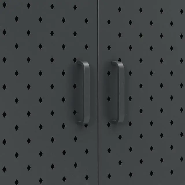 Alt view image 11 of 18 - vidaXL Highboard Anthracite Steel Living Room Storage High Cabinet Furniture