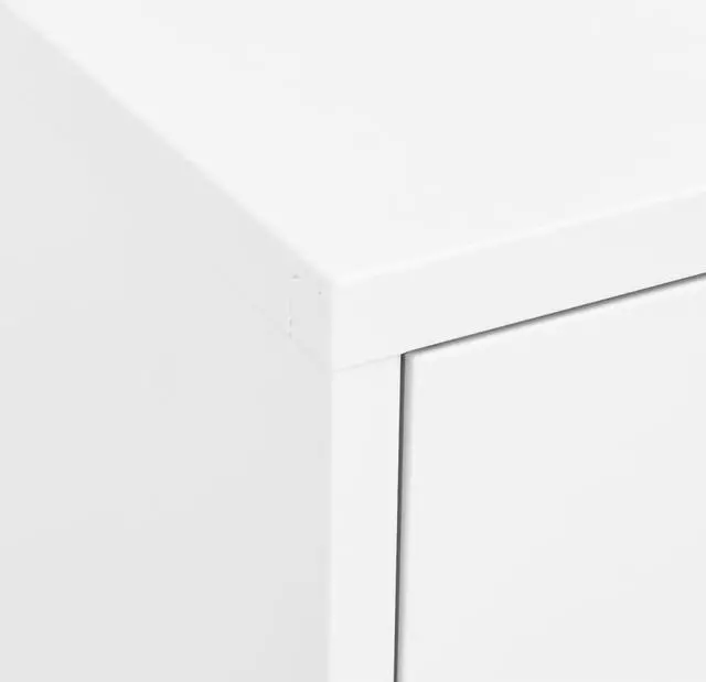 Alt view image 5 of 15 - vidaXL Storage Cabinet White 31.5"x13.8"x40" Steel