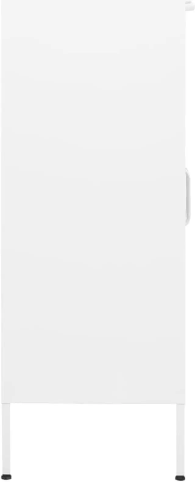 Alt view image 9 of 15 - vidaXL Storage Cabinet White 31.5"x13.8"x40" Steel