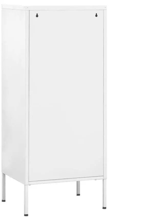 Alt view image 13 of 19 - vidaXL Storage Cabinet White 16.7" Steel Sideboard Side Cabinet Furniture