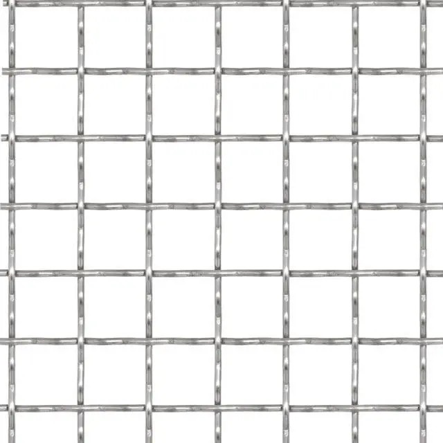 Alt view image 4 of 7 - vidaXL Crimped Garden Wire Fence Stainless Steel Outdoor Mesh Panel Sheet