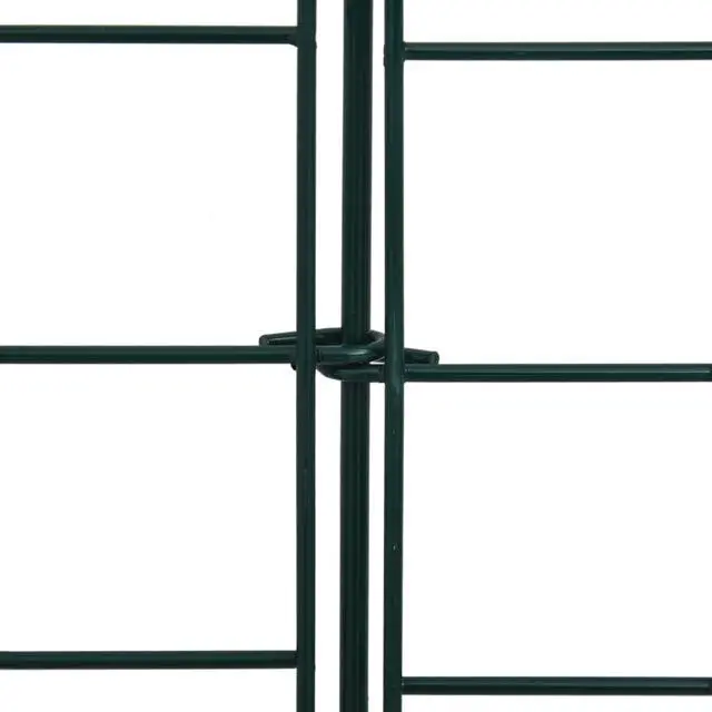 Alt view image 8 of 14 - vidaXL Arched Garden Fence Set Decorative Garden Fence Edging Panel Green