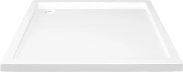 Alt view image 3 of 12 - vidaXL Square ABS Shower Base Tray White 31.5"x31.5"