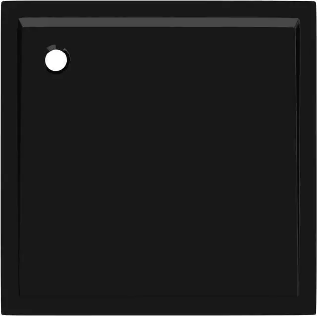 Alt view image 5 of 12 - vidaXL Square ABS Shower Base Tray Black 31.5"x31.5"