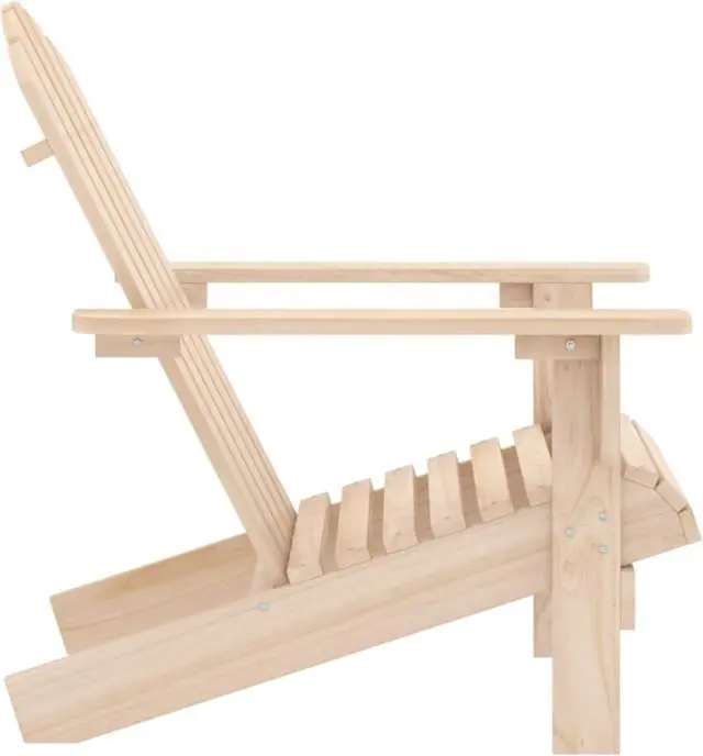 Alt view image 3 of 11 - vidaXL Patio Adirondack Chair Solid Fir Wood