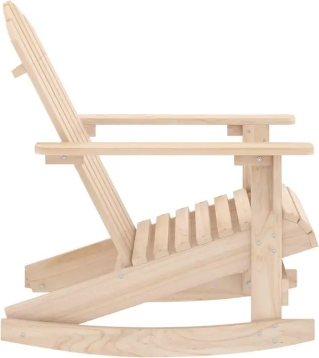 Alt view image 3 of 11 - vidaXL Patio Adirondack Rocking Chair Solid Fir Wood