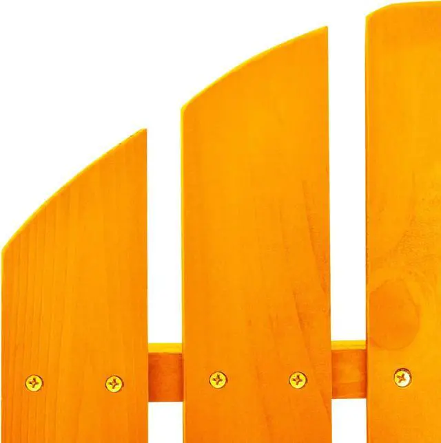 Alt view image 5 of 11 - vidaXL Patio Adirondack Rocking Chair Solid Fir Wood Orange