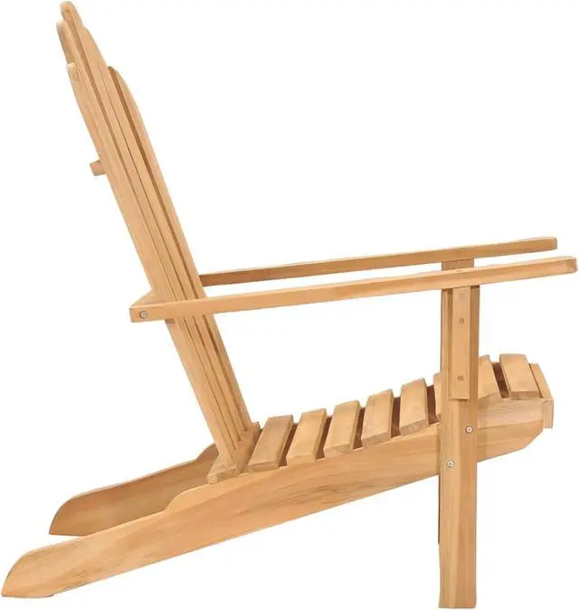 Alt view image 3 of 13 - vidaXL Adirondack Chair Solid Teak Wood