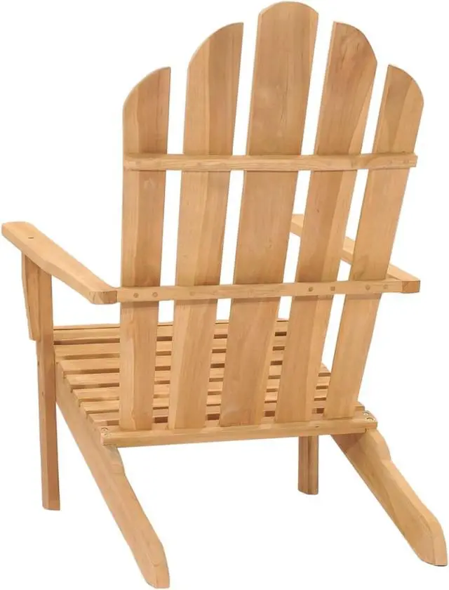 Alt view image 4 of 13 - vidaXL Adirondack Chair Solid Teak Wood