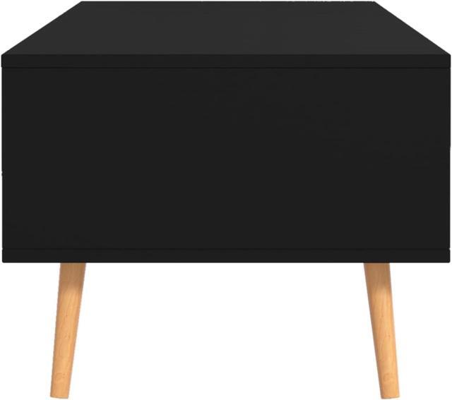 Alt view image 9 of 14 - vidaXL Coffee Table Black 39.4"x19.5"x16.9" Engineered Wood