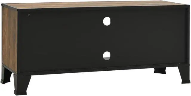Alt view image 13 of 18 - vidaXL TV Stand TV Unit Sideboard Home TV Console Rustic Brown Metal and MDF