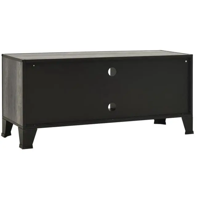 Alt view image 13 of 18 - vidaXL TV Stand TV Console Sideboard Media Unit Cupboard Gray Metal and MDF