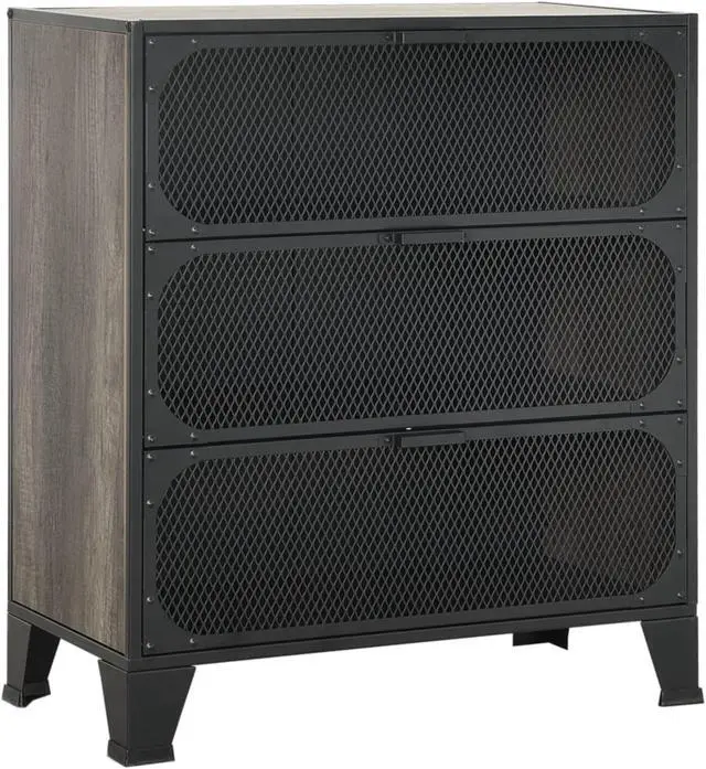 Alt view image 9 of 18 - vidaXL Storage Cabinet File Cabinet Filing Storage Cabinet Gray Metal and MDF