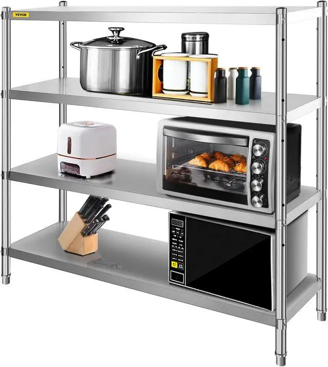 Main image of Kitchen Shelves Shelf Rack Stainless Steel Shelving Organizer Units 60*60 Inch