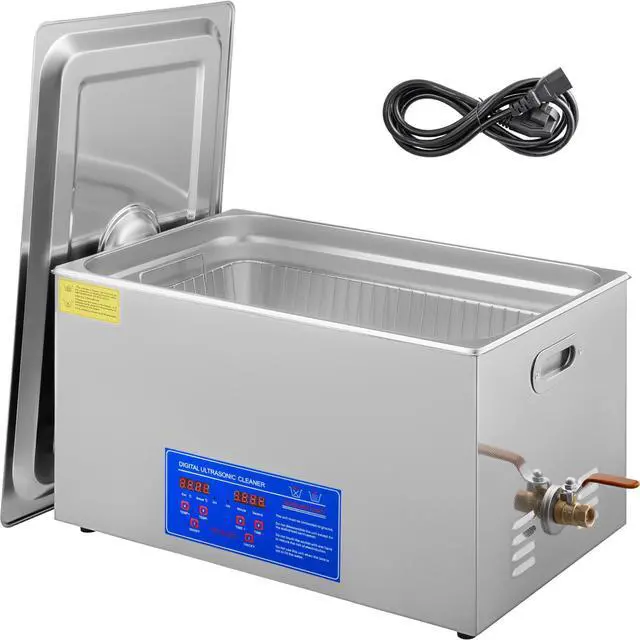 Alt view image 2 of 9 - VEVOR New 30L Ultrasonic Cleaner Stainless Steel Industry Heated Heater w/Timer
