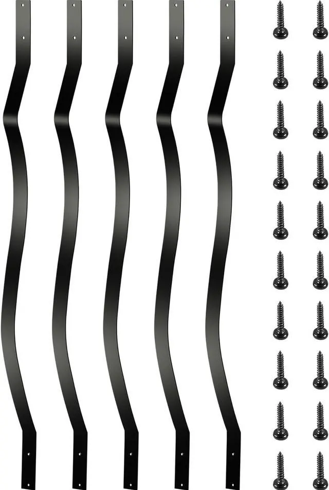 Main image of VEVOR Deck Balusters Metal Deck Spindles 26 Pack 32.25inch Iron Stair Railing