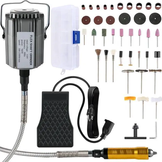 Main image of VEVOR 780W 6.5mm Electric SR Hanging Flex Shaft Mill Jewelry Design Repair Tools