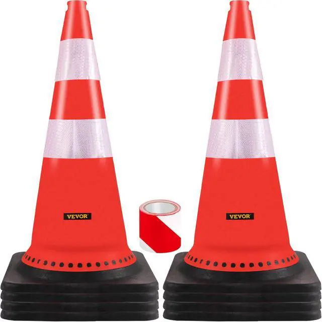 Main image of VEVOR 8pcs 30"orange Safety Traffic Cones Trucks And Road Safe Cone
