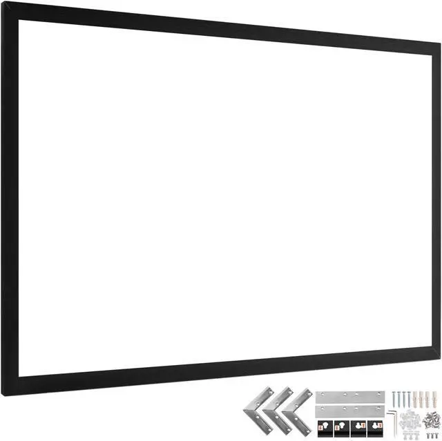 Main image of VEVOR 100 16:9 Fixed Frame Projector Screen Hd 4k Home Theatre 3d Great Wholesale