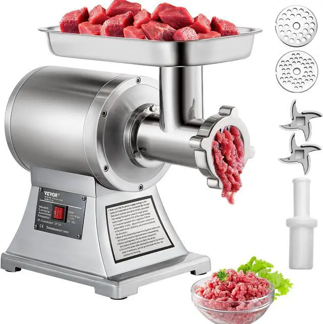 Alt view image 2 of 12 - VEVOR 550lbs/h Electric Meat Grinder 1.5hp Commercial Sausage Stuffer Filler