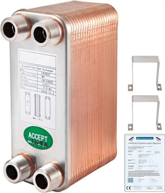Main image of Heat Exchanger Brazed Plate Heat Exchanger 40 Plate Heat Exchanger For Heating