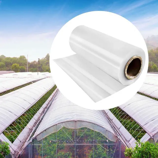Main image of VEVOR Greenhouse Film, Greenhouse Polyethylene Film 8x25 ft Greenhouse Plastic