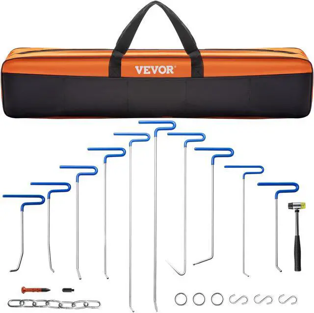 Main image of VEVOR Rods Dent Puller Stainless Steel Paintless Repair Kits Hail Removal 20pcs