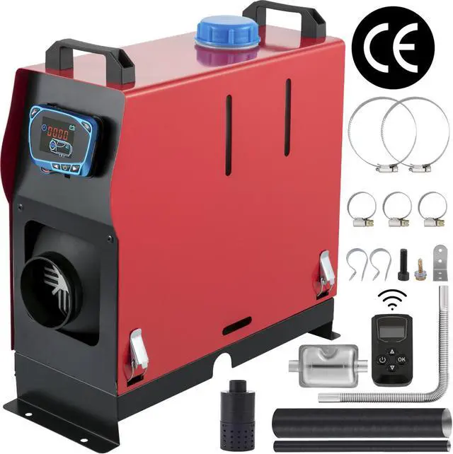 Main image of Vevor 12V 8KW Diesel Air Heater For RV Trucks (With Blue LCD Switch & 1 Air Outlet)