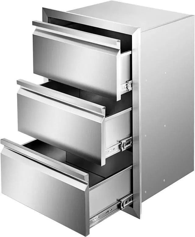 Main image of VEVOR 19.6" X 26.6" Outdoor Kitchen Drawer Bbq Island Stainless Steel Access Drawers