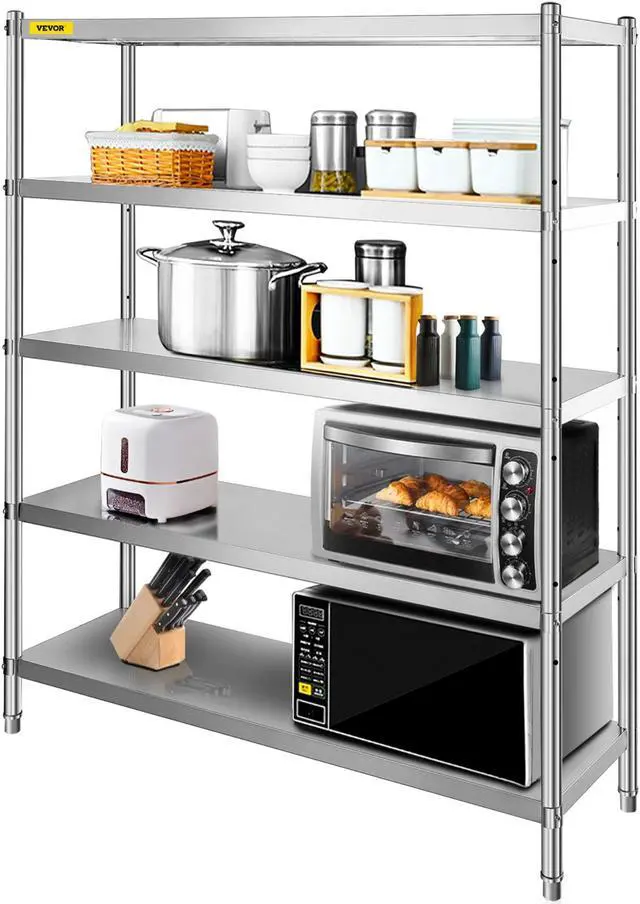 Main image of Kitchen Shelves Shelf Rack Stainless Steel Shelving Organizer Units 60*72 Inch