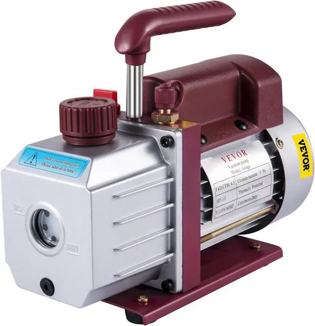 Alt view image 2 of 5 - 4.5CFM Single-Stage Rotary Vacuum Pump Wine Degassing HVAC/Auto AC 4.5CFM 1/3HP