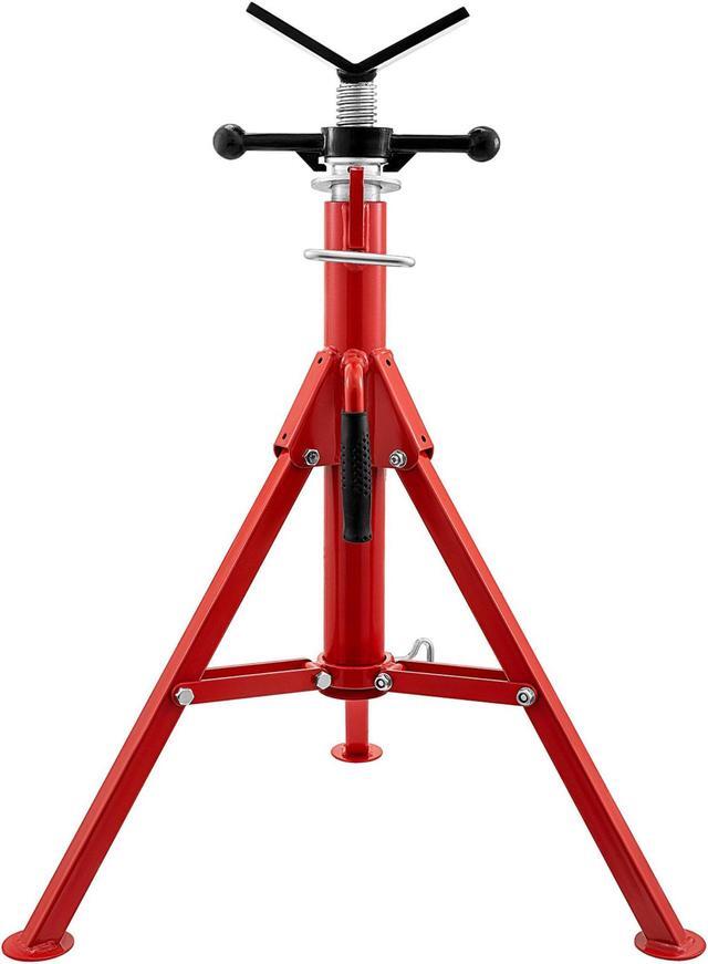 Main image of VEVOR Pipe Jack Stand V-Head and Foldable Legs 2500LB Max. Height 42IN