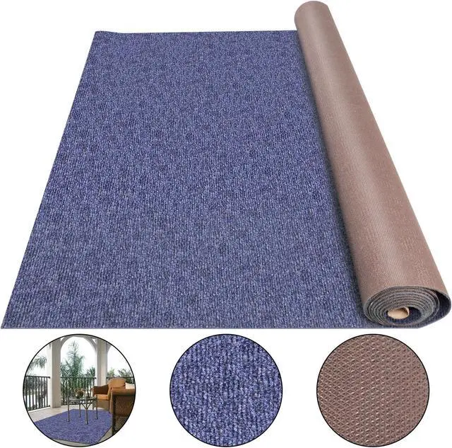 Main image of VEVOR Boat Carpet Marine Carpet 6x39.3 Ft In/outdoor Carpet Rugs Anti-slide Blue