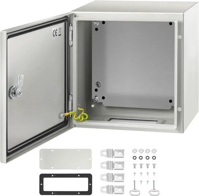Main image of VEVOR 12x12x8'' Carbon Steel Electrical Enclosure Wall Mount Junction Box Ip65