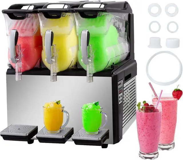 Main image of 30L Triple-Bowl Full Size Slush Frozen Drink Machine 1250W Commercial Use