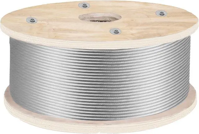 Main image of VEVOR 500ft 1x19 Stainless Steel Cable Wire Rope 3/16 Airline Business