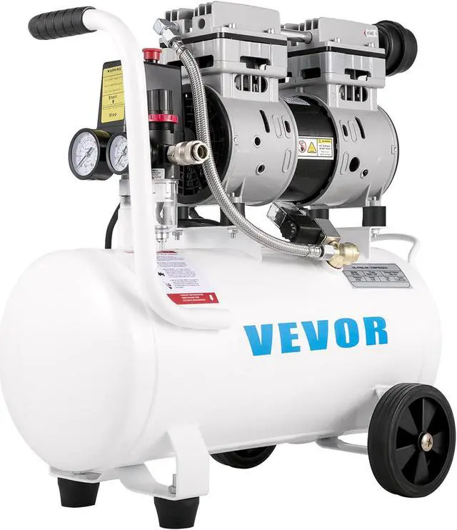 Main image of VEVOR Oil Free Air Compressor Air Inflator 750W w/6.6 Gallon Tank Ultra Quiet