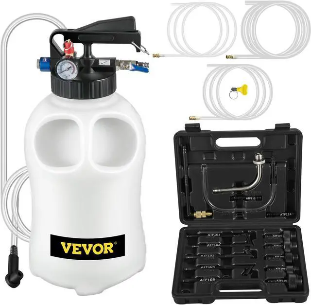 Main image of Vevor Transmission Fluid Extractor Dispenser Atf Refill Pump Kit 10l 14 Adapters