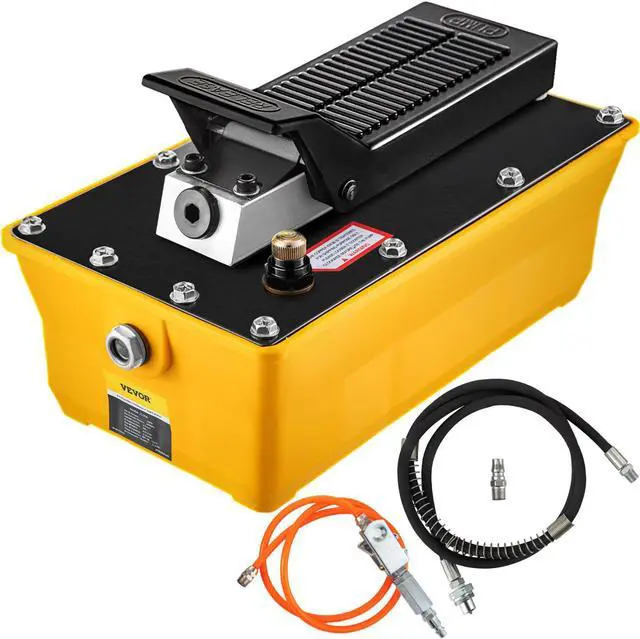Main image of VEVOR Air Hydraulic Pump Hydraulic Foot Pump 10,000 Psi With Hose And Spray