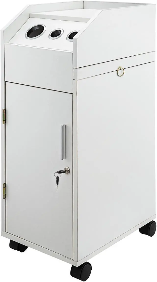 Main image of VEVOR Salon Trolley Salon Styling Stations Cart 4 Drawers Trays Locking Wheels Spa
