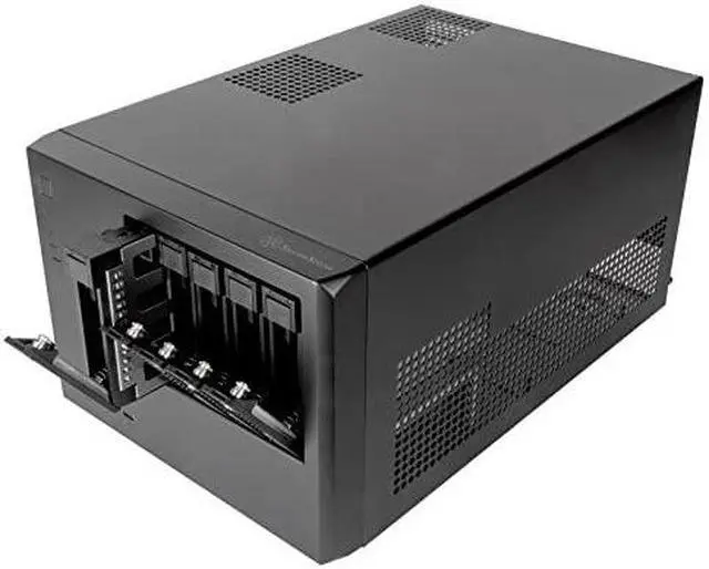 Alt view image 2 of 10 - SilverStone Technology CS351 5-Bay SAS-12G / SATA-6G hot-swappable high Performance NAS Chassis, SST-CS351