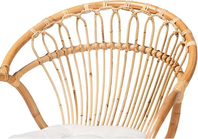 Alt view image 5 of 20 - Baxton Studio Benicia Modern Bohemian Natural Brown Rattan Dining Chair