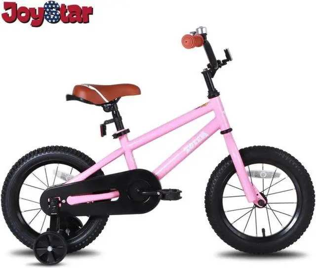 Alt view image 2 of 16 - Joystar Totem 14 Inch Kids Toddler Bike Bicycle w/ Training Wheels, Ages 3 to 5