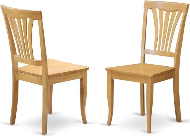 Main image of Set of 2 Chairs AVC-OAK-W Avon Dining Room Chair Wood Seat - Oak Finish