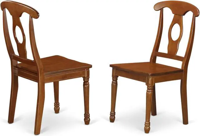 Main image of Set of 2 Chairs NAC-SBR-W Napoleon styled chair with wood seat