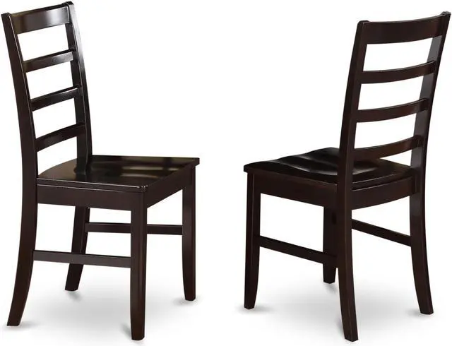 Main image of Set of 2 Chairs PFC-CAP-W Parfait Stool Wood Seat with Lader Back